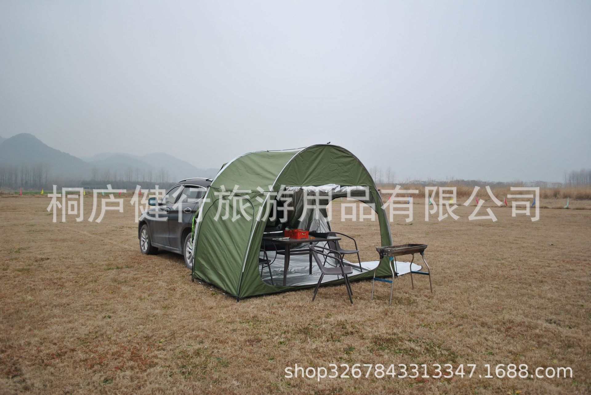 Cheap Goat Tents Outdoor Car Trunk Tent Sunshade Rainproof Tailgate Shade Awning Tent For SUV Car Self Driving Tour Barbecue Camping Tool   